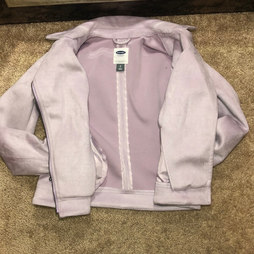 Lavender motor style zipper jacket (8) - Picture 7 of 7